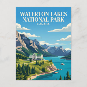 Waterton Lakes National Park Canada Postcard
