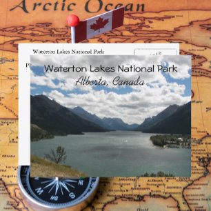 Waterton Lakes National Park, Canada Travel Photo Postcard