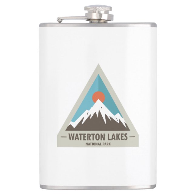 Waterton Lakes National Park Hip Flask (Front)