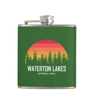 Waterton Lakes National Park Hip Flask