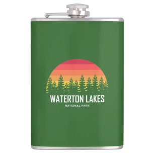 Waterton Lakes National Park Hip Flask