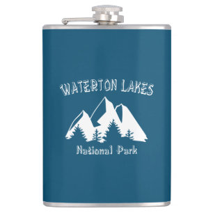 Waterton Lakes National Park Hip Flask