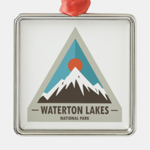 Waterton Lakes National Park Metal Tree Decoration