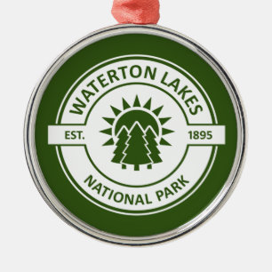 Waterton Lakes National Park Metal Tree Decoration