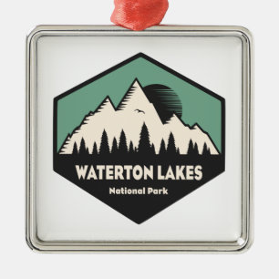 Waterton Lakes National Park Metal Tree Decoration