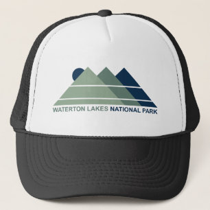 Waterton Lakes National Park Mountain Sun Trucker Hat