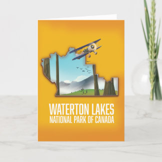 Waterton Lakes National Park of Canada Art Print Card
