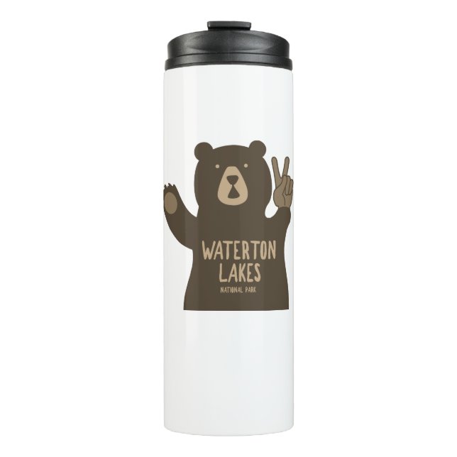 Waterton Lakes National Park Peace Bear Thermal Tumbler (Front)