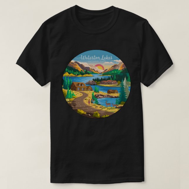 Waterton Lakes National Park T-Shirt (Design Front)