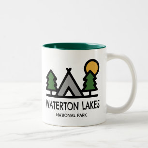 Waterton Lakes National Park Two-Tone Coffee Mug