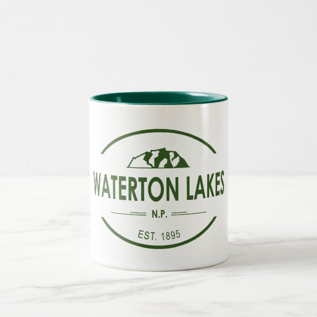 Waterton Lakes National Park Two-Tone Coffee Mug (Center)