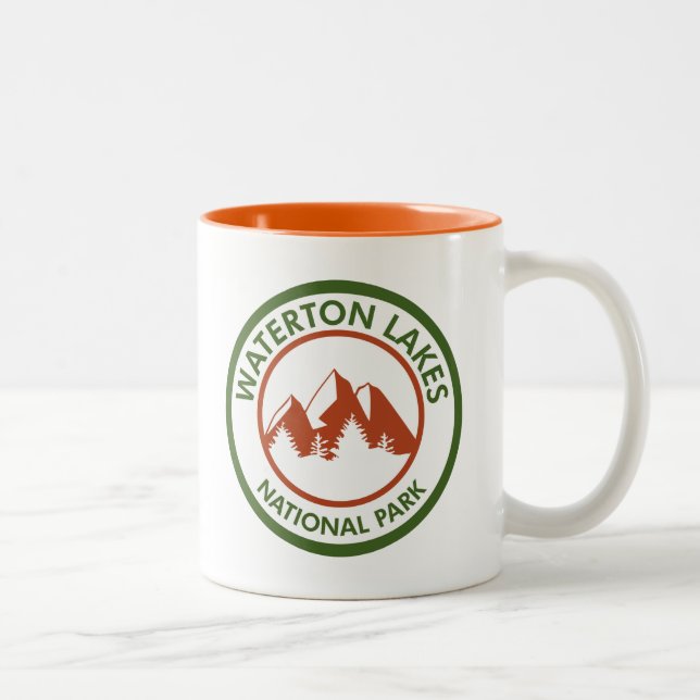 Waterton Lakes National Park Two-Tone Coffee Mug (Right)