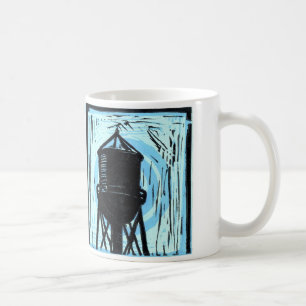 watertower blue mug