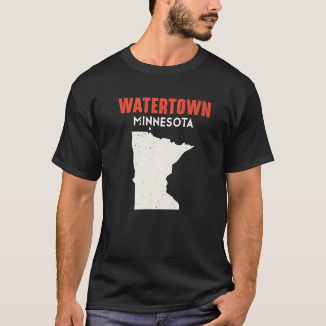 Watertown Minnesota USA State America Travel Minne T-Shirt (Front)