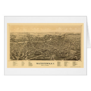 Watertown, NY Panoramic Map - 1891