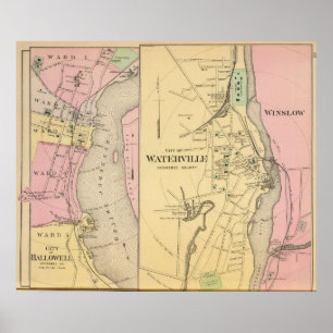 Waterville, Kennebec Co Poster