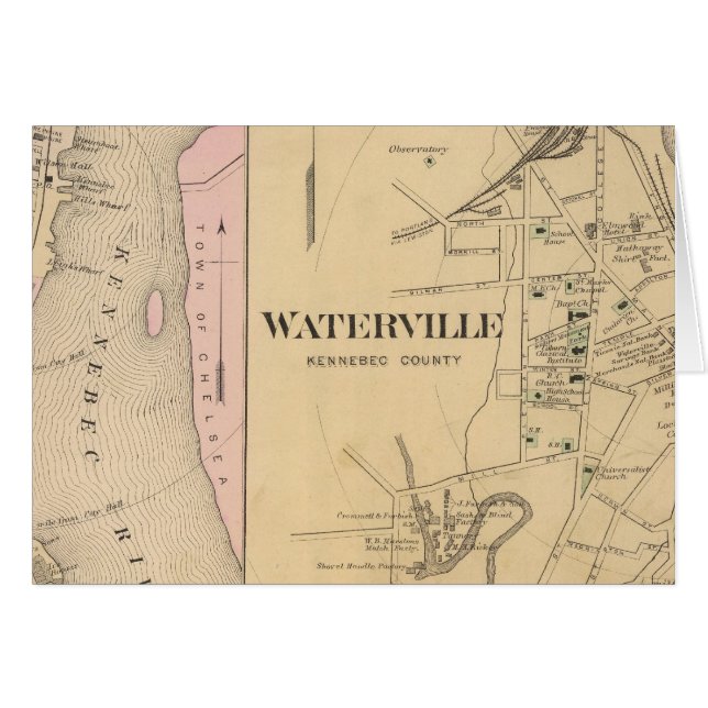 Waterville, Kennebec County (Front Horizontal)