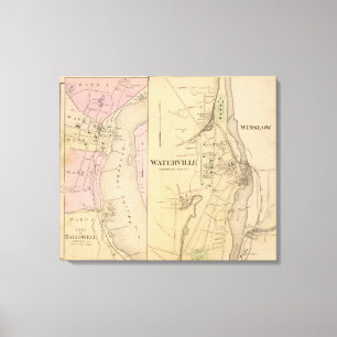 Waterville, Kennebec County Canvas Print