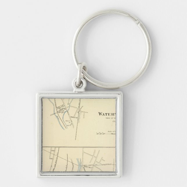 Waterville, S of Waterbury Key Ring (Front)
