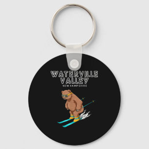 Waterville Valley New Hampshire - Funny Ski Grizzl Key Ring