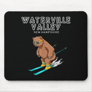 Waterville Valley New Hampshire - Funny Ski Grizzl Mouse Mat
