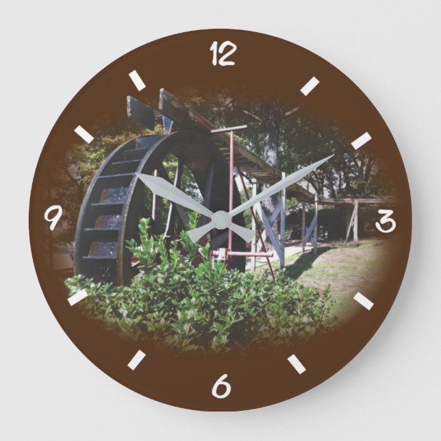 Waterwheel Acrylic Wall Clock (Front)