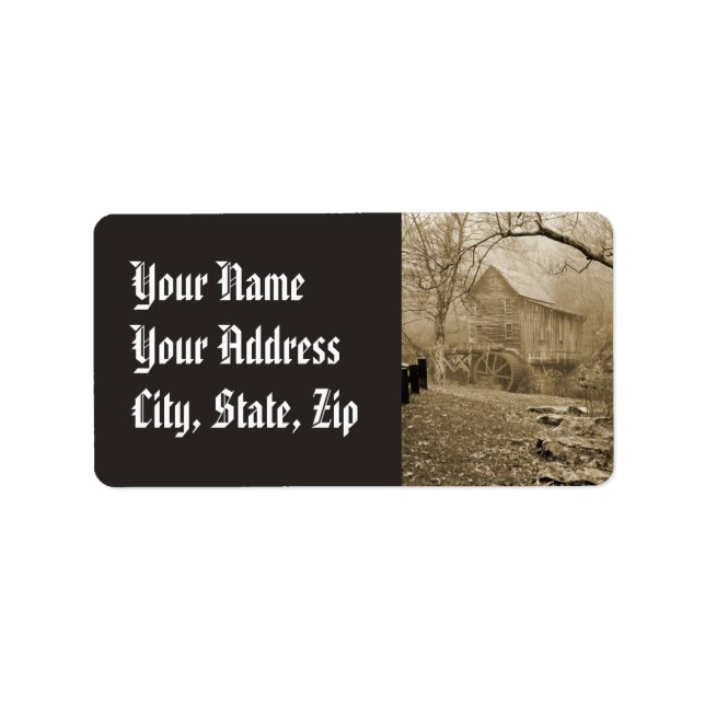 Waterwheel Label (Front)