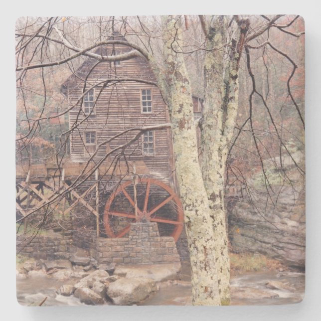 Waterwheel Stone Coaster (Front)