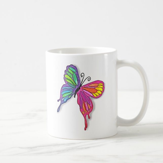 Watery  Butterfly Coffee Mug (Right)