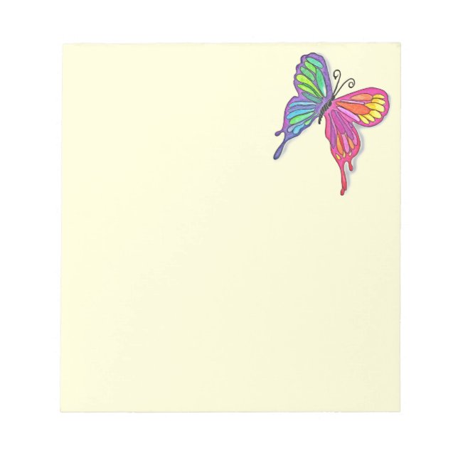 Watery  Butterfly Notepad (Front)