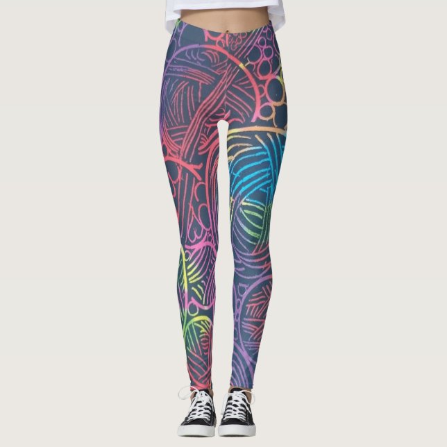 Watery Neuron  Leggings (Front)