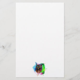 Watery Wood Owl Stationery