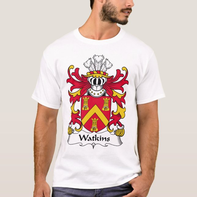 Watkins Family Crest T-Shirt (Front)