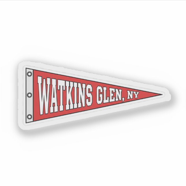 Watkins Glen, New York - pennant (Front)
