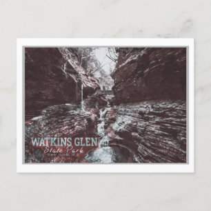 WATKINS GLEN - NEW YORK US POSTCARD