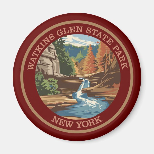 Watkins Glen State Park, New York. Colour Magnet (Front)
