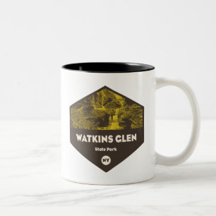 Watkins Glen State Park New York Two-Tone Coffee Mug