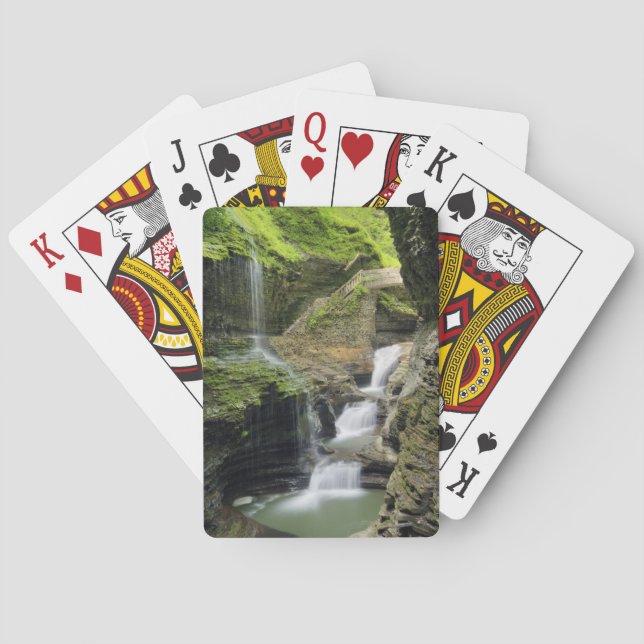 Watkins Glen Waterfalls Playing Cards (Back)