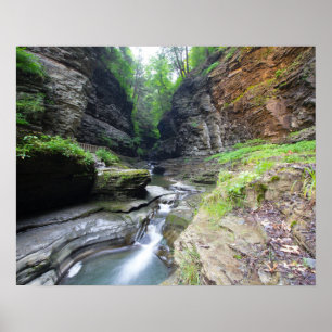 Watkins Glen, Watkins Glen state park, New York Poster
