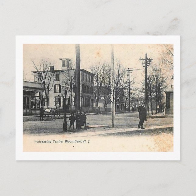 Watsessing Centre, Bloomfield, New Jersey Vintage Postcard (Front)