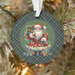 Watson Ancient  Scottish Tartan Christmas Ornament