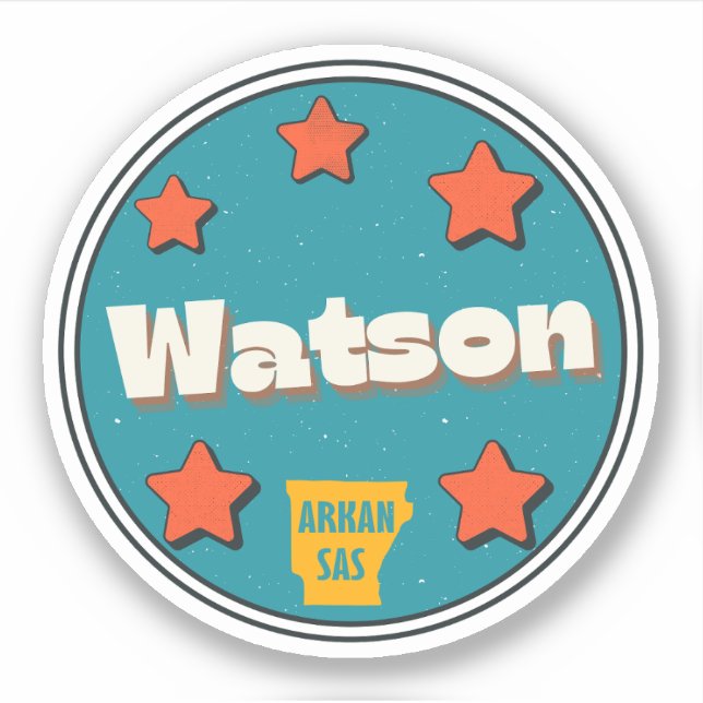 Watson, Arkansas  Sticker (Front)