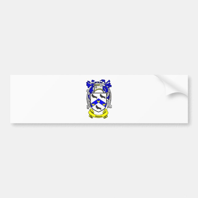 WATSON Coat of Arms Bumper Sticker (Front)