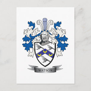 Watson Coat of Arms Postcard