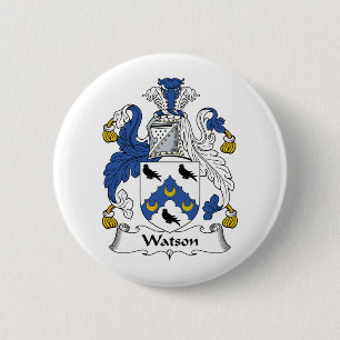 Watson Family Crest 6 Cm Round Badge