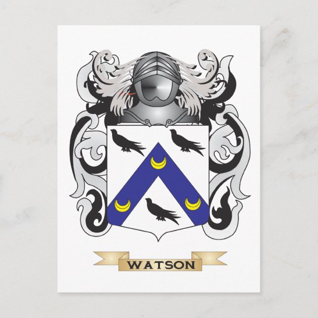 Watson Family Crest (Coat of Arms) Postcard (Front)