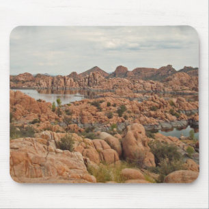 Watson Lake Prescott Arizona Photo Red Rock Mouse Mat