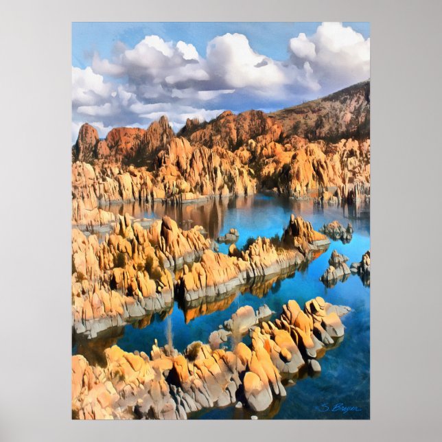 "Watson Lake" Prescott "Granite Dells" Poster (Front)