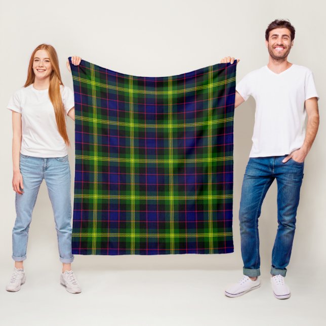 Watson Modern Plaid Fleece Blanket (In Situ)