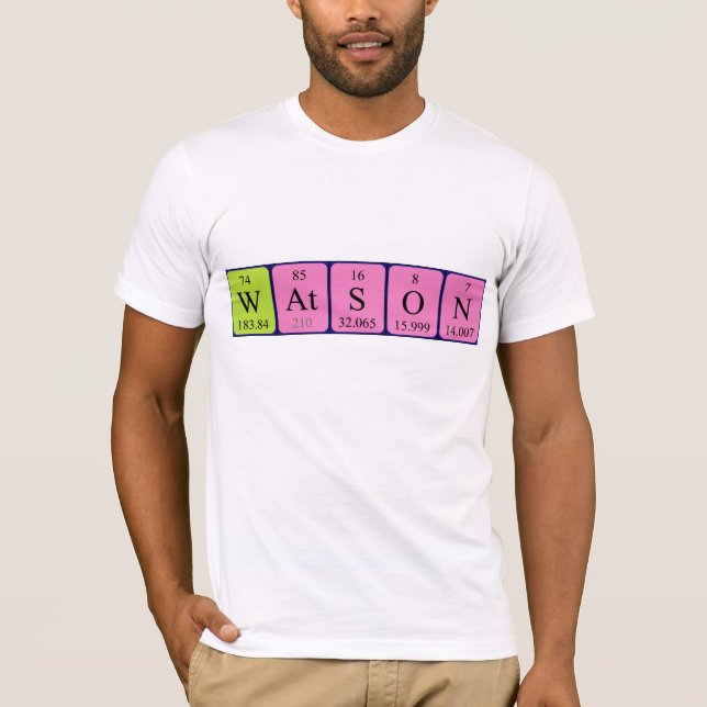 Watson periodic table name shirt (Front)